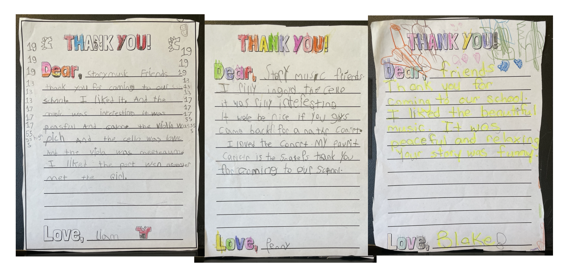 StoryMusic thank you notes 2